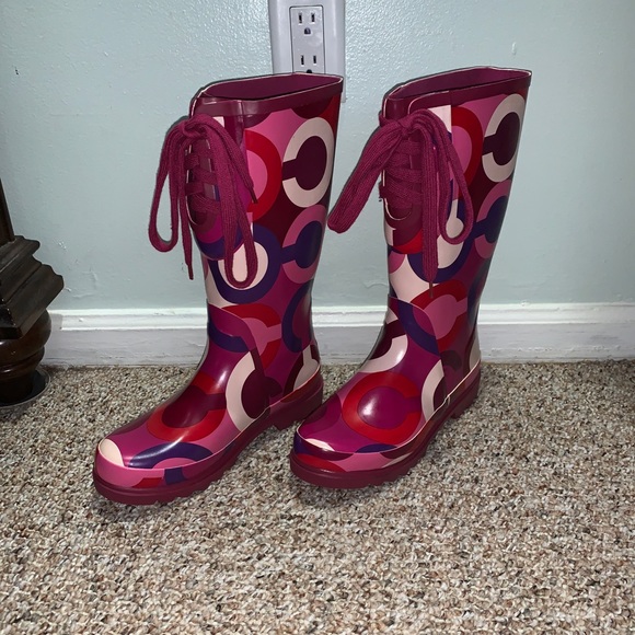 Coach Shoes - Size 9M Coach Periwinkle 32CM CPRT Q390  Rainboots